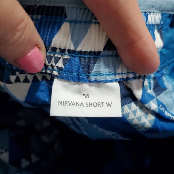 LA SPORTIVA Nirvana Rock Climbing Shorts 10" Pull-On Mid-Rise Blue Women's Large - Picture 11 of 15